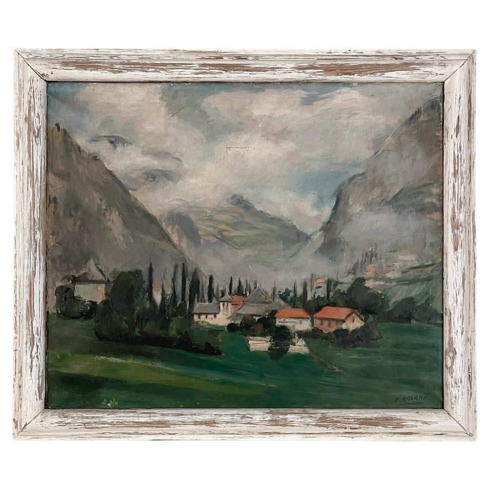 Framed Oil Painting on Canvas by Flory Roland