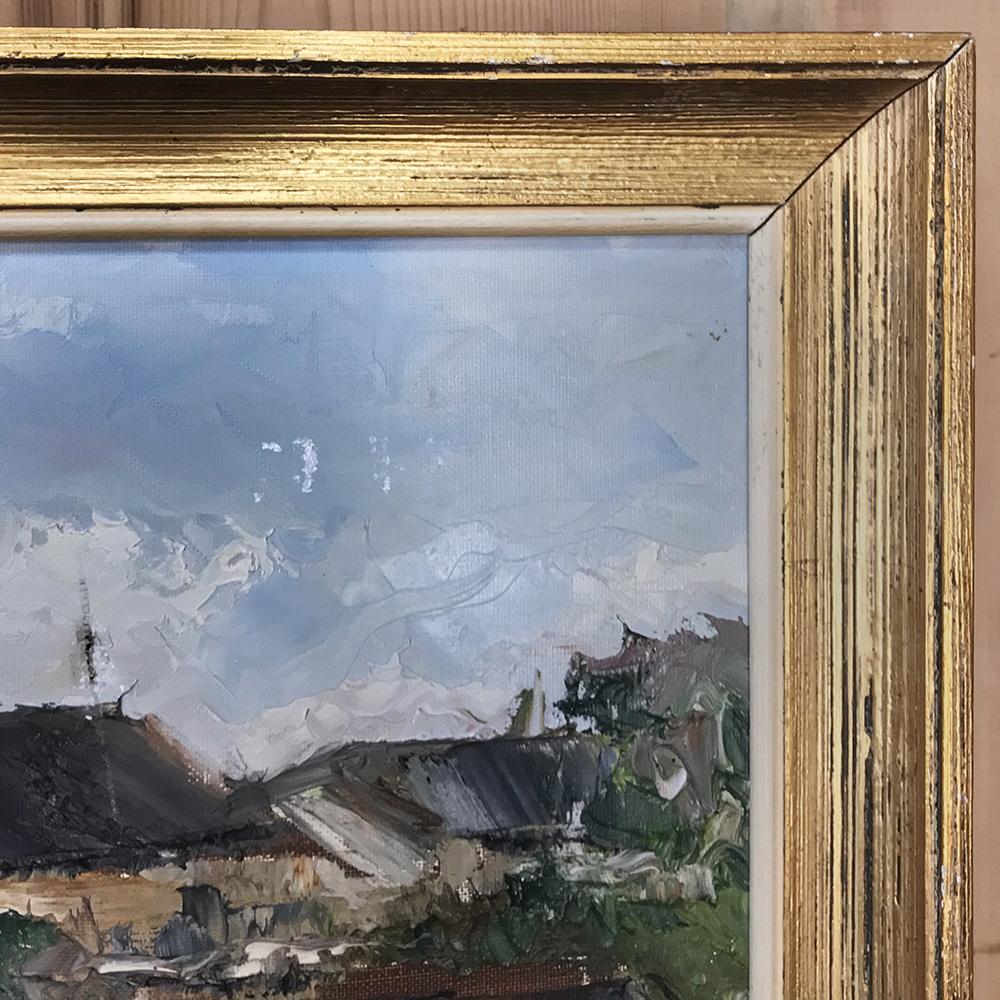 Late 20th Century Framed Oil Painting on Canvas by G. Berger