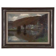 Framed Oil Painting on Canvas by L. Reymen Dated 1946