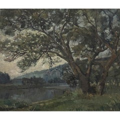 Framed Oil Painting on Canvas by Leon Bourdon (1880-1945)