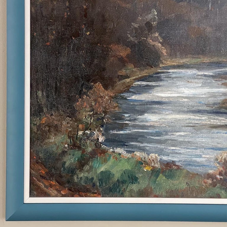 Framed Oil Painting on Canvas by Marcel de Lince For Sale 2