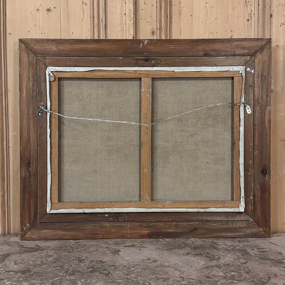Gerahmtes Ölgemälde auf Leinwand ~ Port de Plaisance von Pol Renar im Angebot 7
