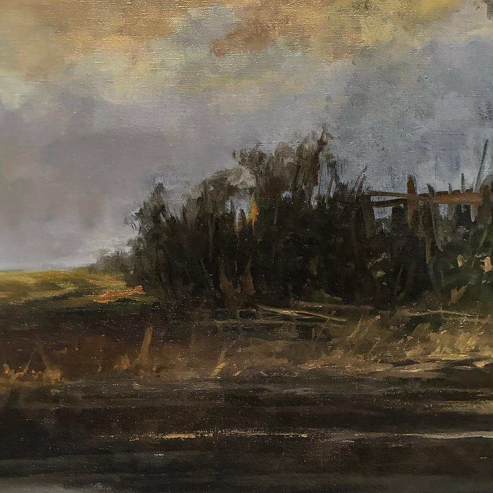 Framed Oil Painting on Panel by Marthe de Spiegeleir (1897-1991) For Sale 2