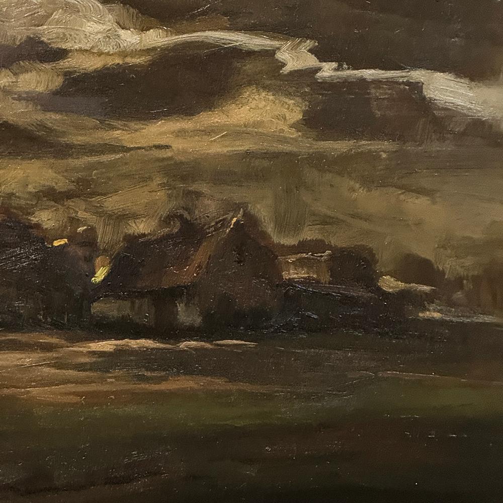 Framed Oil Painting on Panel by Marthe de Spiegeleir (1897-1991) For Sale 3