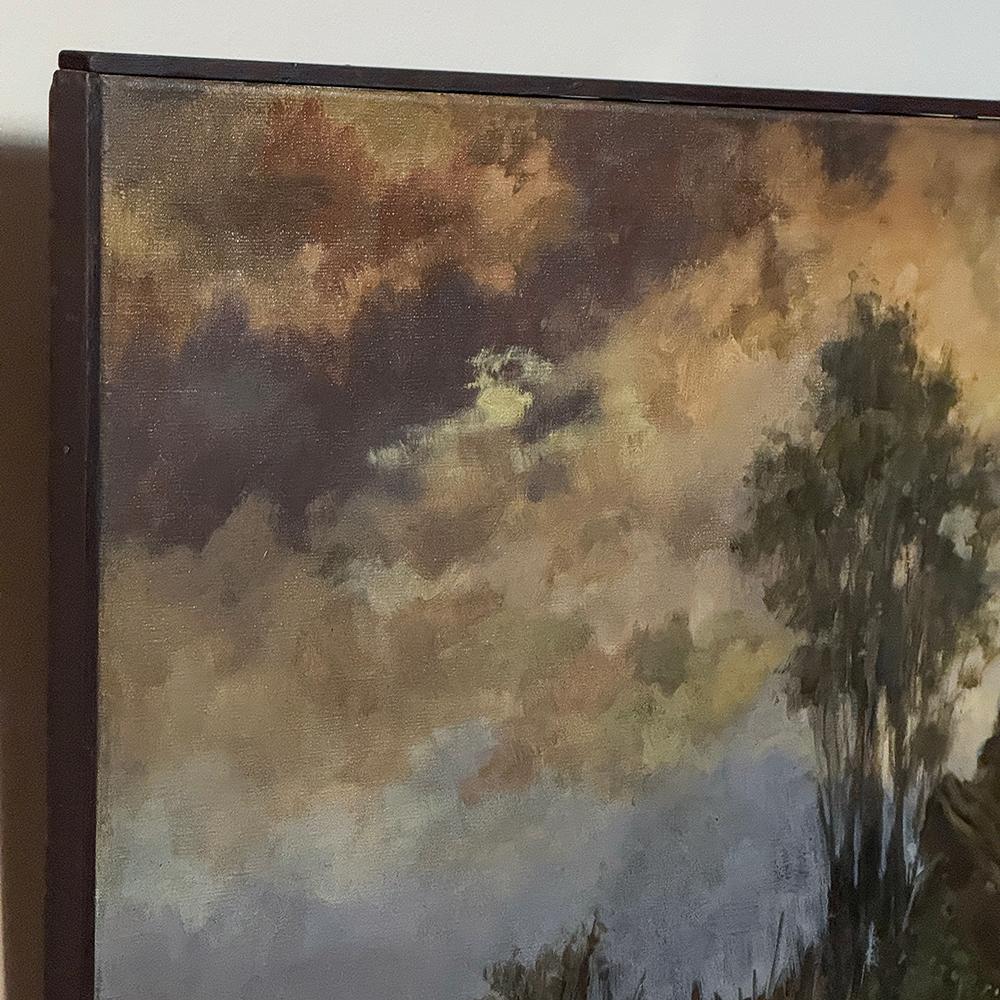 Framed Oil Painting on Panel by Marthe de Spiegeleir (1897-1991) For Sale 4