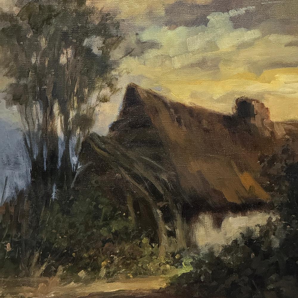Framed Oil Painting on Panel by Marthe de Spiegeleir (1897-1991) For Sale 1