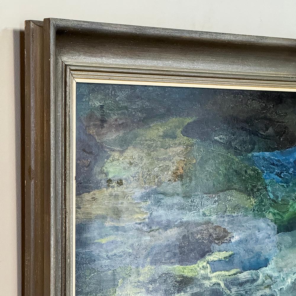 Peinture à l'huile sur panneau encadrée de Van Herberigs avec BOOK en vente 5