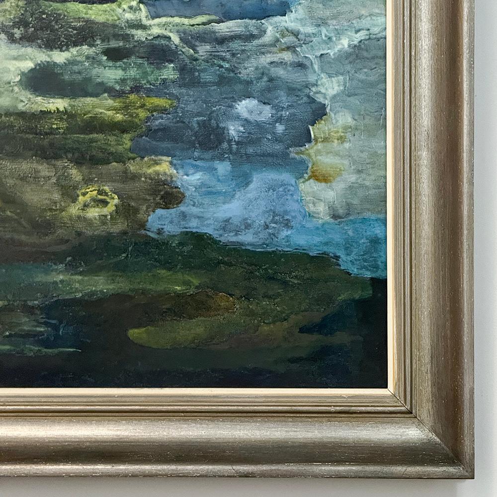 Peinture à l'huile sur panneau encadrée de Van Herberigs avec BOOK en vente 1