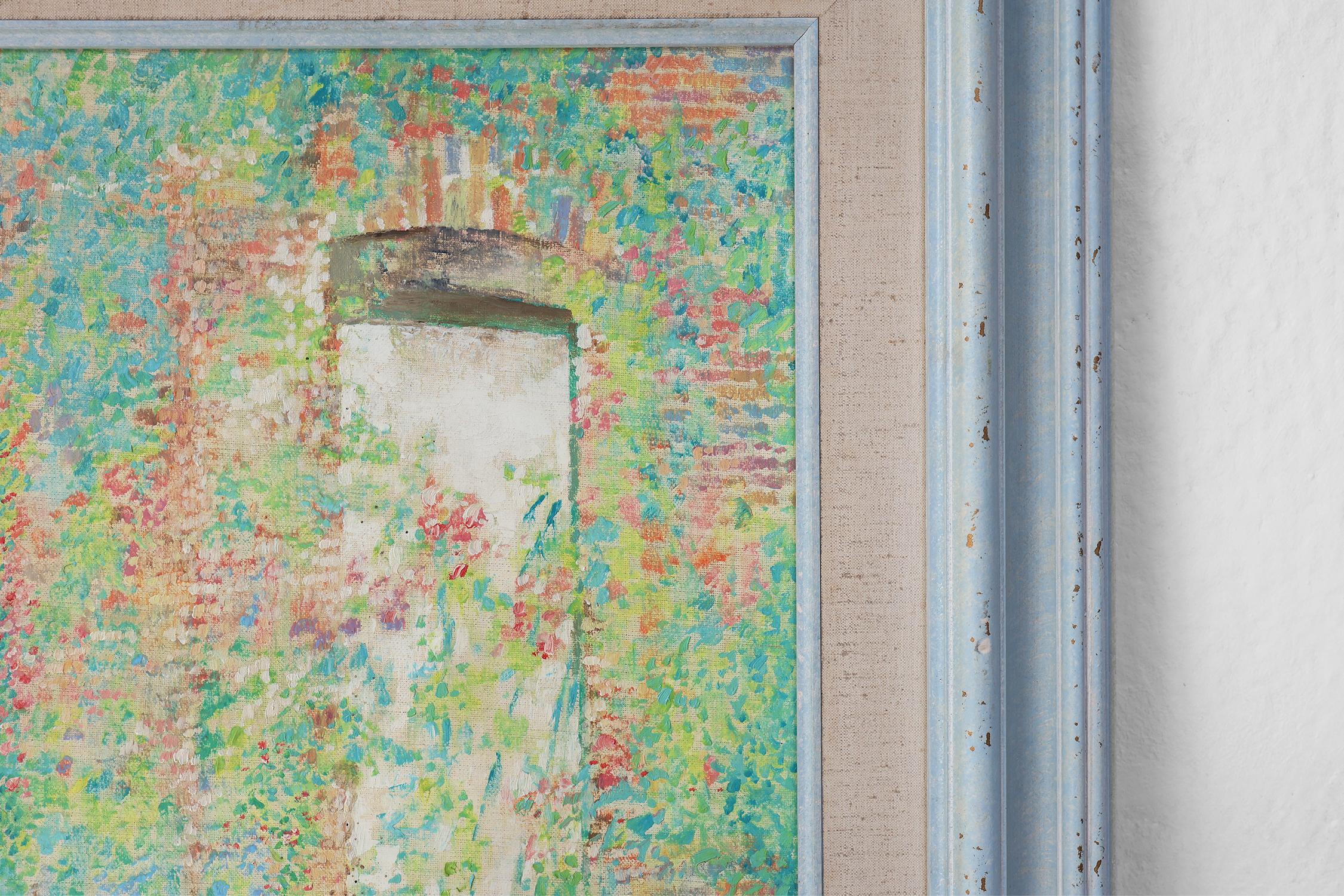 Óleo enmarcado firmado Théo Van Rintel, Bélgica ca. 1960 Pintado a mano en venta