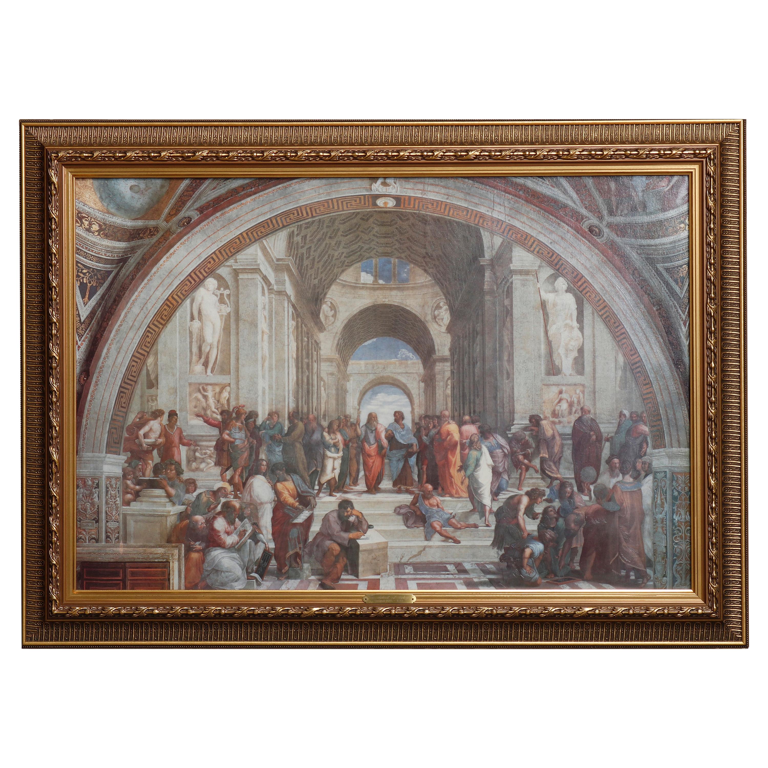 Framed Old Master Gilclee Copy of Raphael's 'The School of Athens', 20th Century