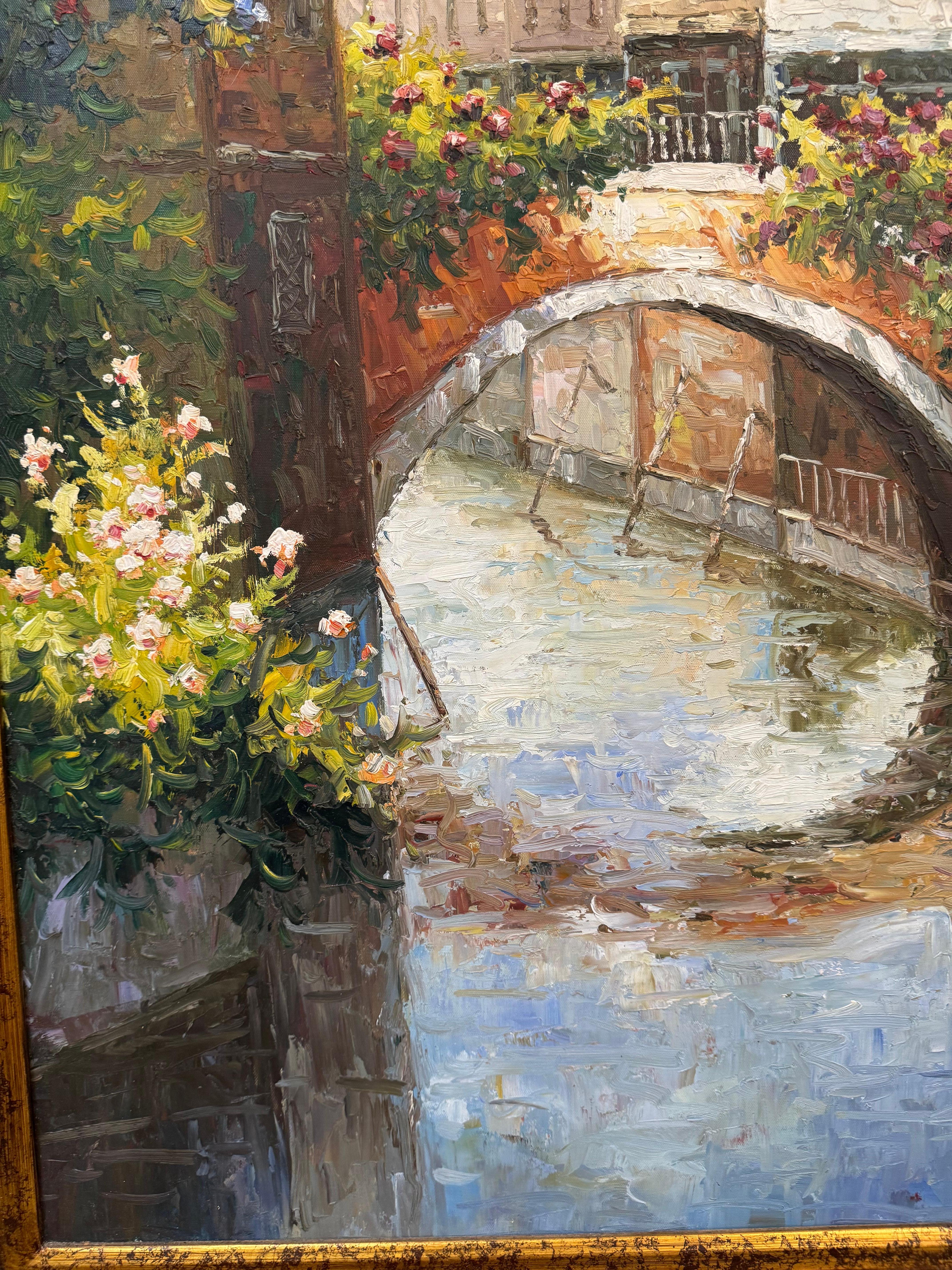 Quadro originale incorniciato di Canale di Venezia di Ranmondo in vendita 1