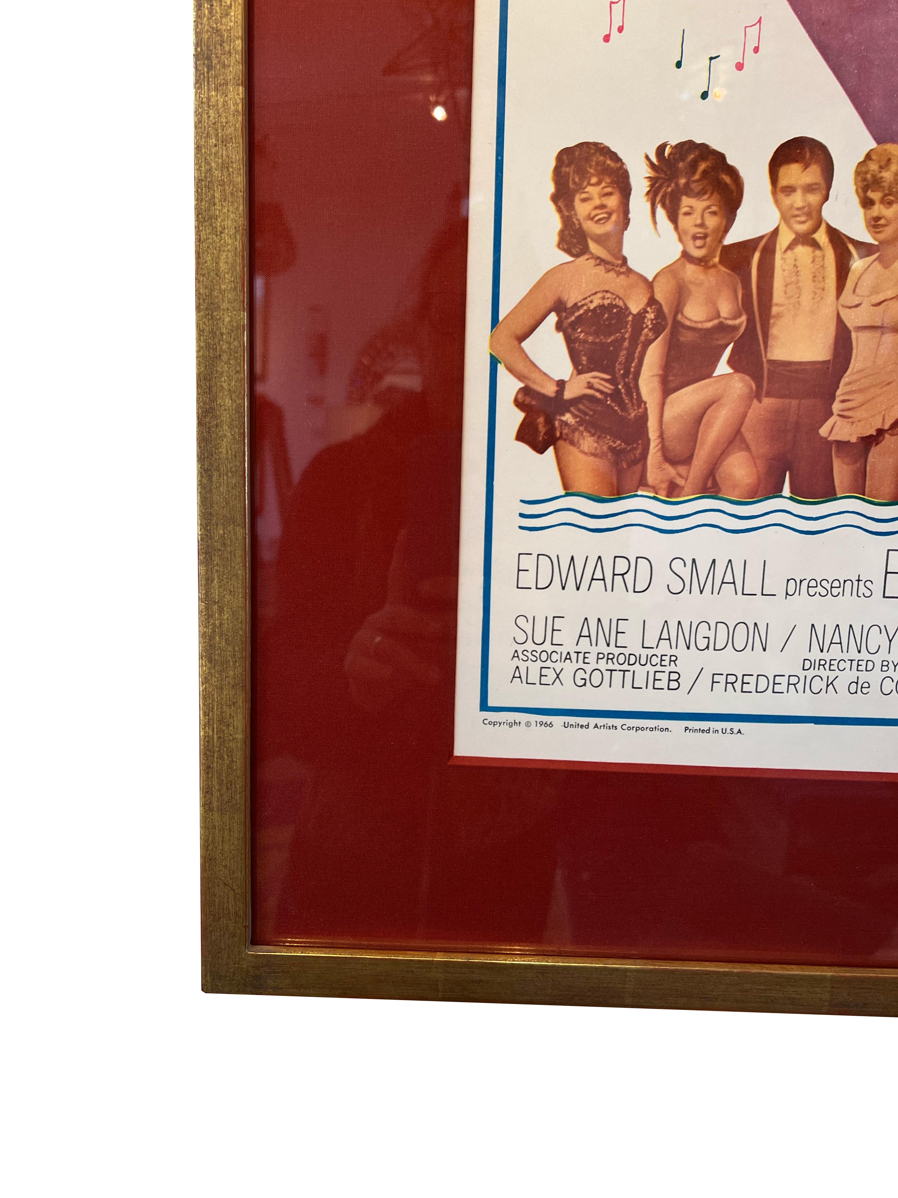 Gerahmtes, Original-Vintage-Poster „Elvis Presley, Frankie und Johnny“ im Zustand „Gut“ im Angebot in Sag Harbor, NY