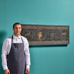 Framed Painted Plaster Roman Fresco