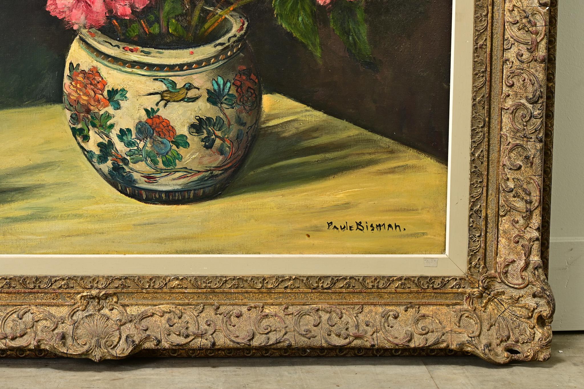 Cuadro enmarcado de la artista belga Paule Bisman Lienzo en venta