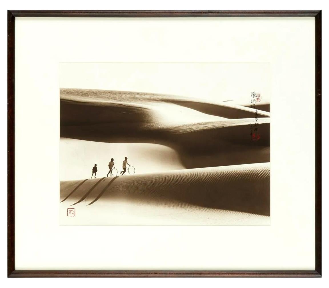 A framed photograph by Chinese American photographer Don Hong-Oai (1929-2004). Entitled in Chinese 