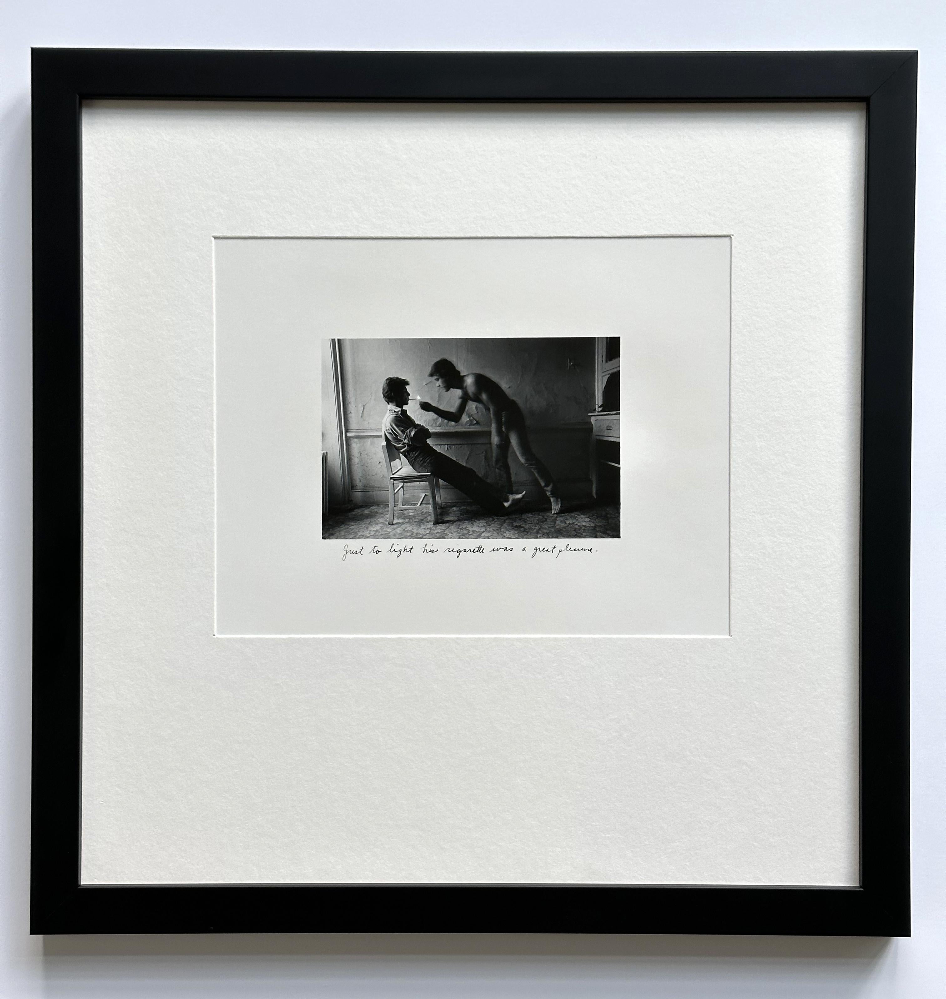 An editioned gelatin silver print by American photographer Duane Michals (1932-). 