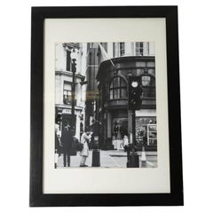 Framed Photograph Under Glass Depicting The Calvin Klein Store, 20th Century.