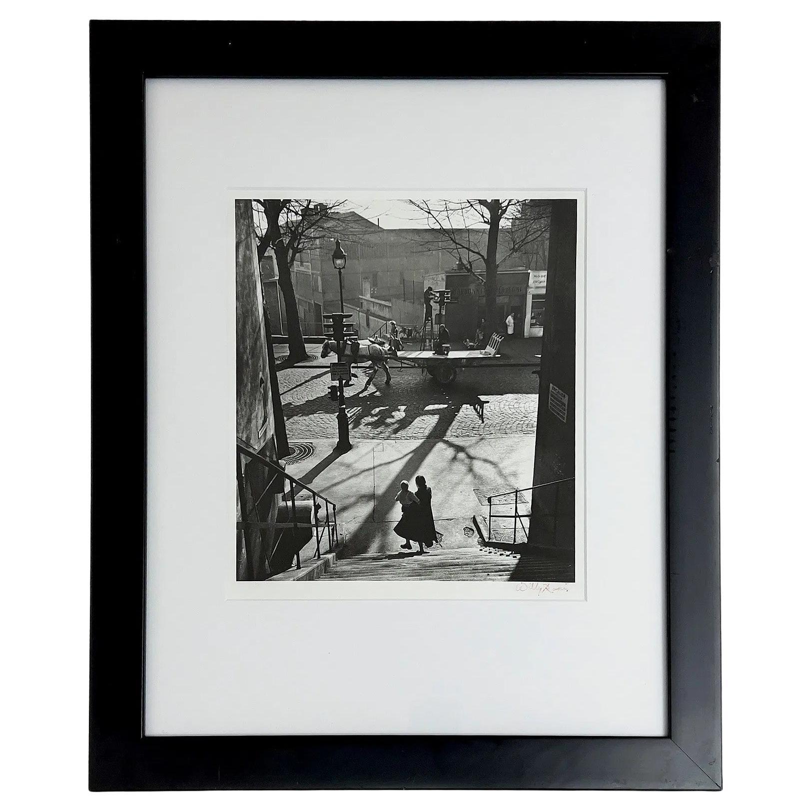 Framed Photograph Avenue Simon Bolivar Paris by Willy Ronis