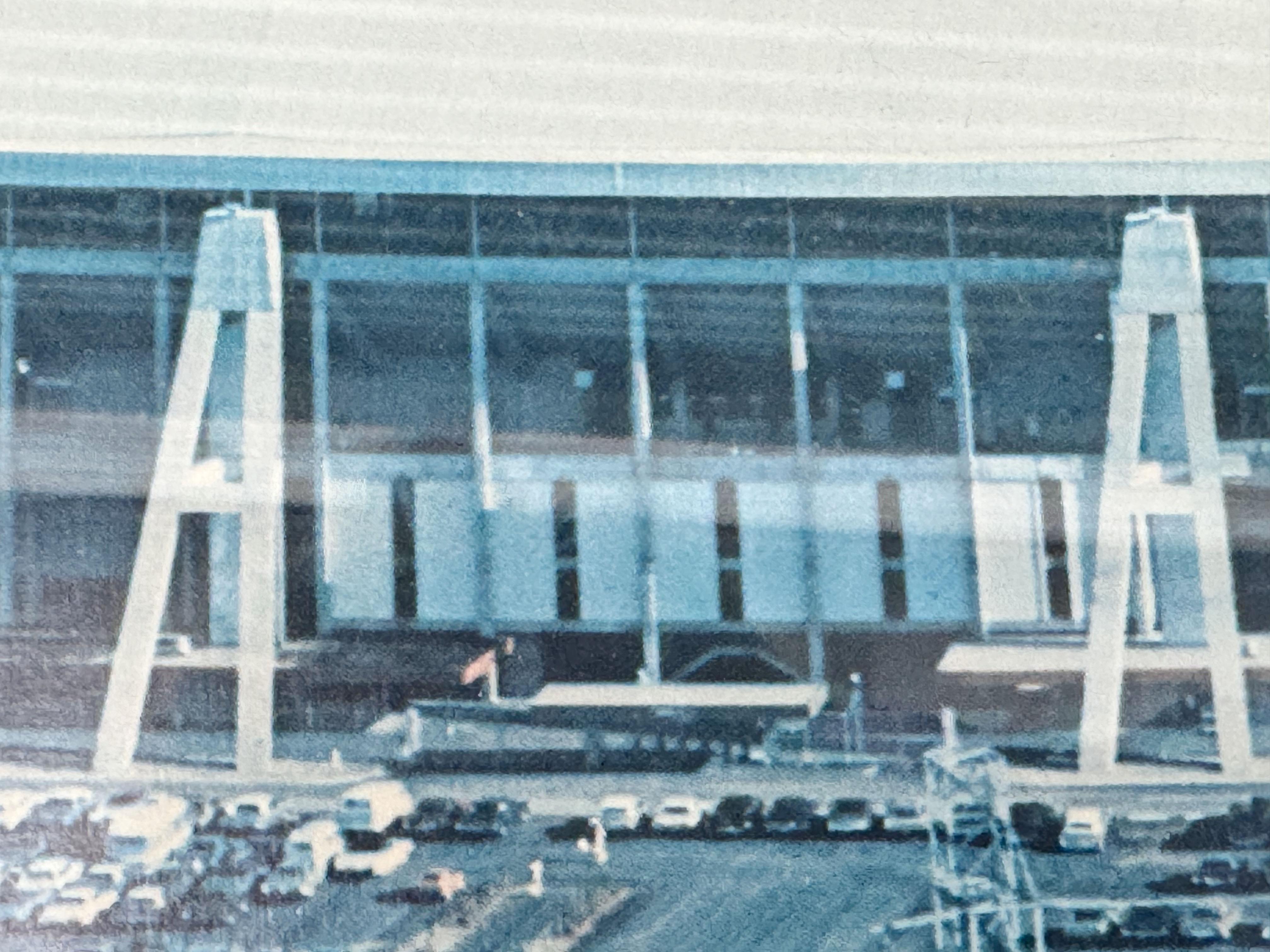 Late 20th Century Framed Picture Of The Old Dallas Cowboys Texas Stadium For Sale