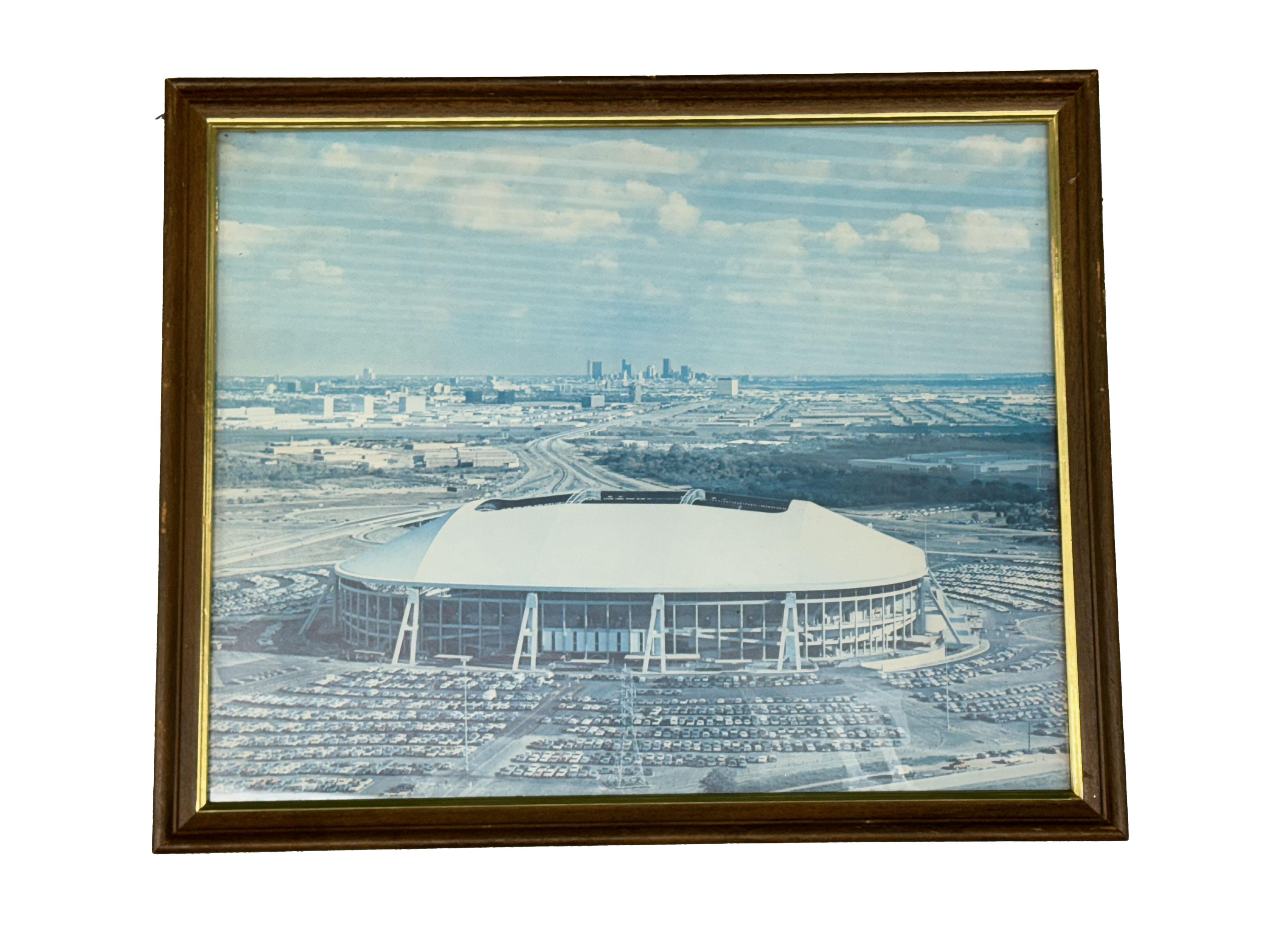Paper Framed Picture Of The Old Dallas Cowboys Texas Stadium For Sale