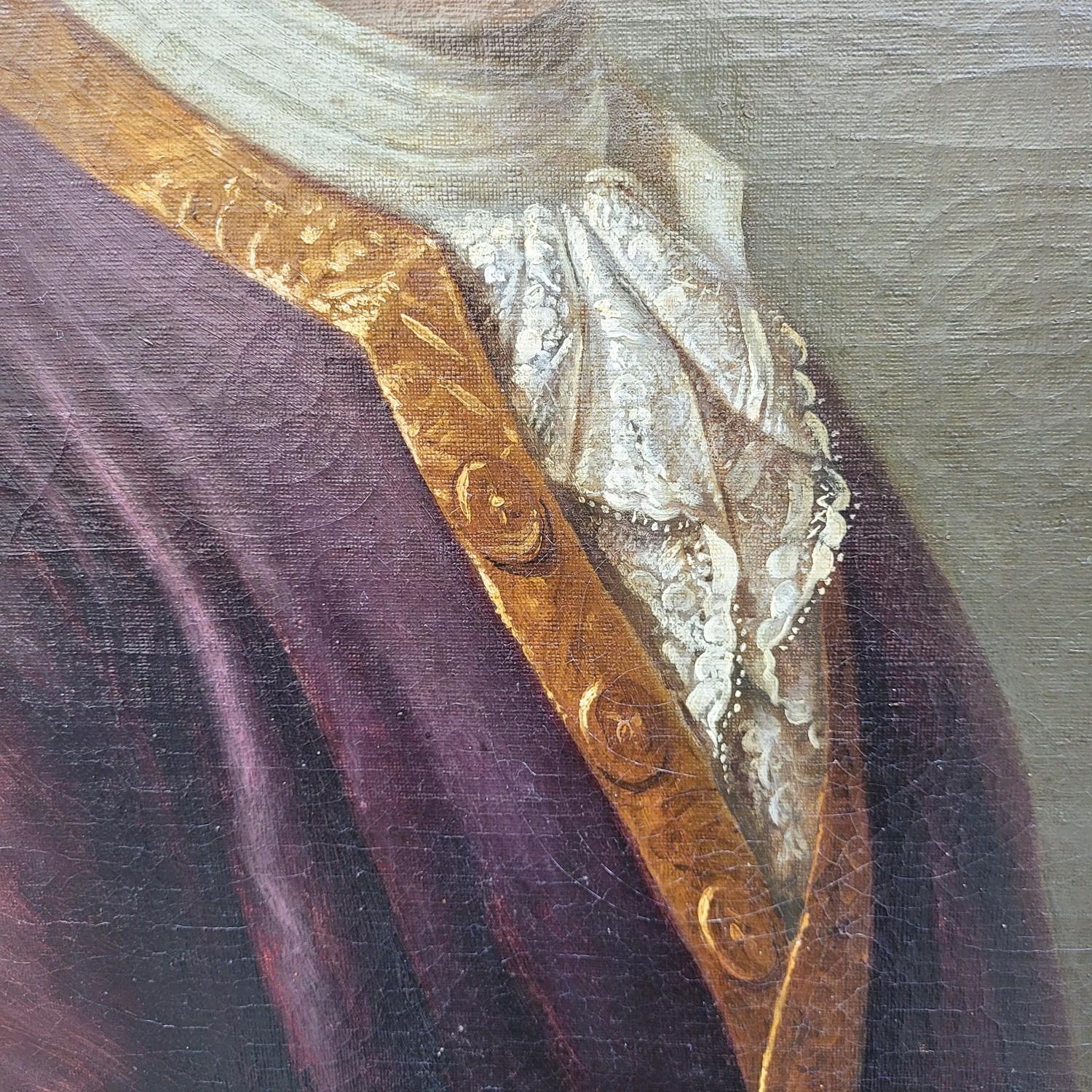 Framed Portrait Of A Gentleman With Letters, 18th Century (18. Jahrhundert und früher) im Angebot
