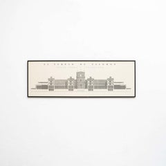 Framed Poster 'El Templo de Salomon' Según Prado y Villalpando, circa 1990