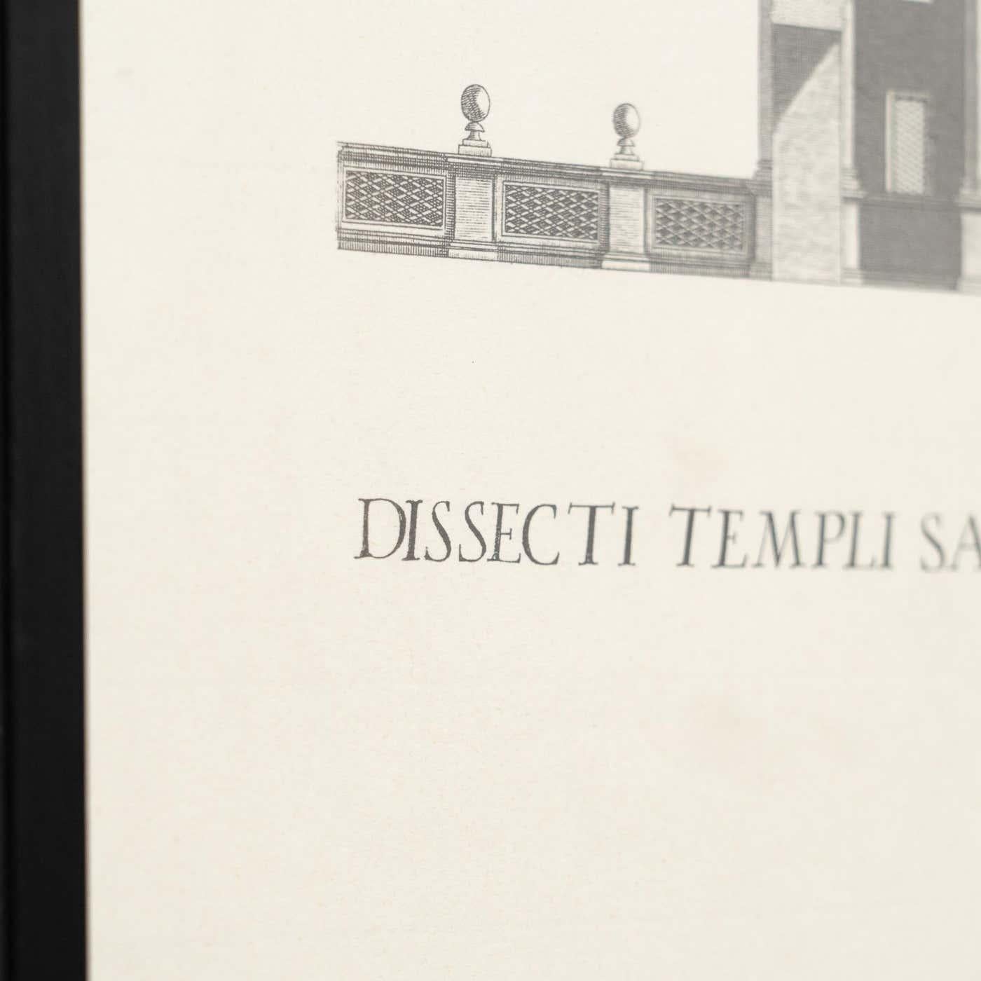 Fine XX secolo Poster incorniciato 'El Templo de Salomon' Según Prado y Villalpando, circa 1990 in vendita