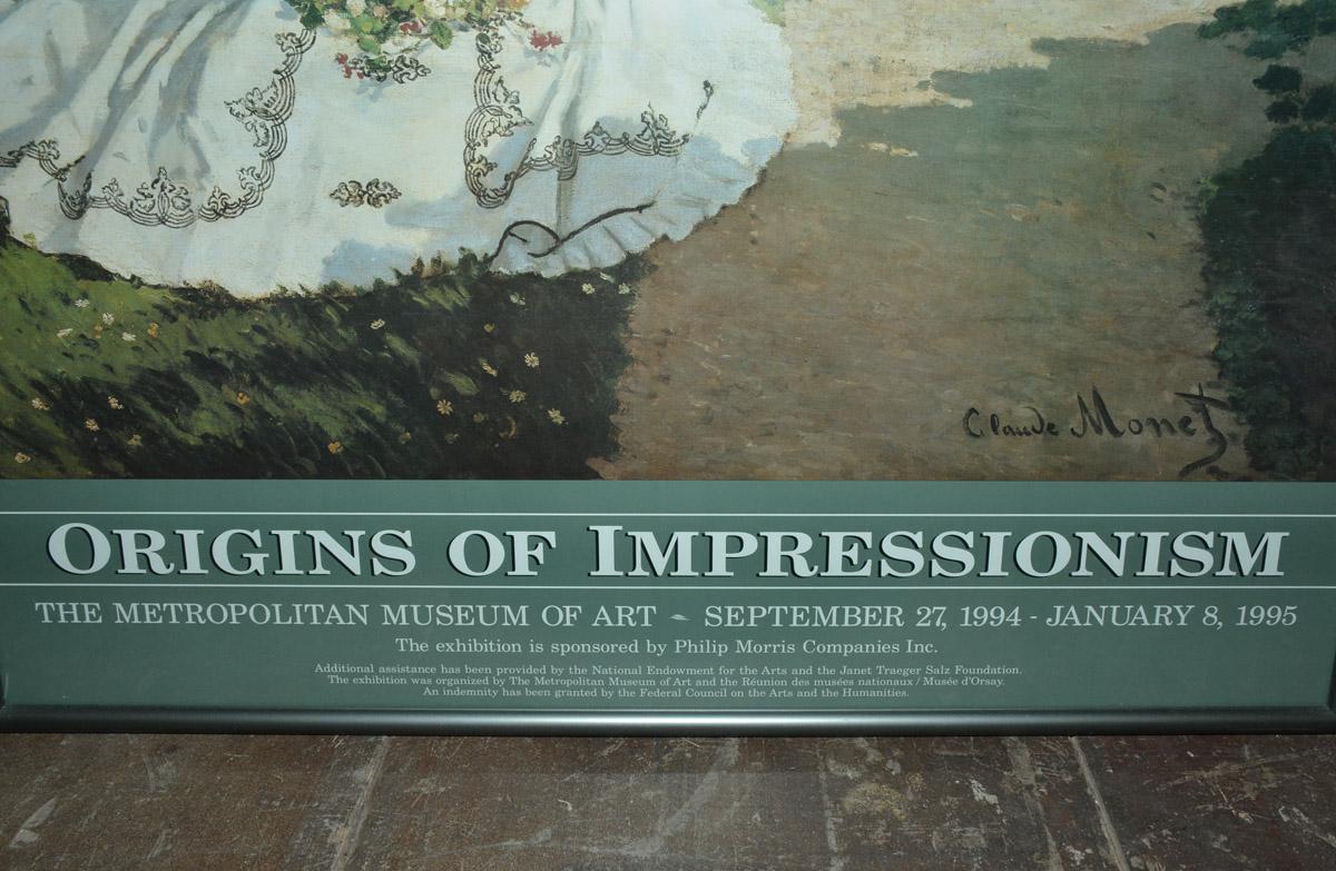 American Framed Poster for Impressionist Show at the Met