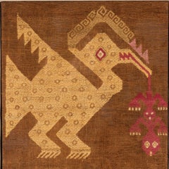Framed Pre-Colombian Peruvian Textile, 900 to 1470 AD