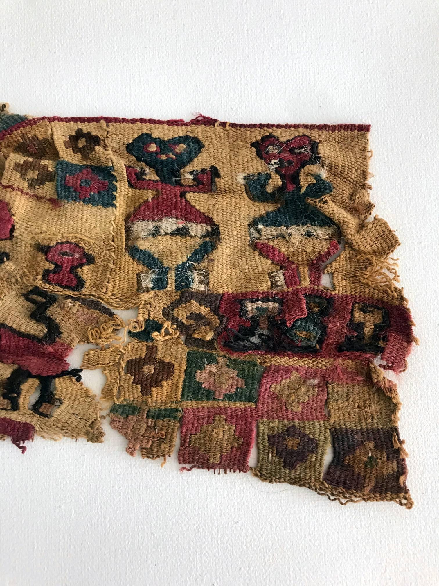 Framed Pre-Columbian Antique Textile In Good Condition For Sale In Atlanta, GA