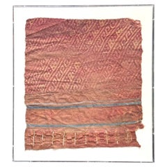Framed Pre-Columbian Fine Textile Fragment from Chancay Culture