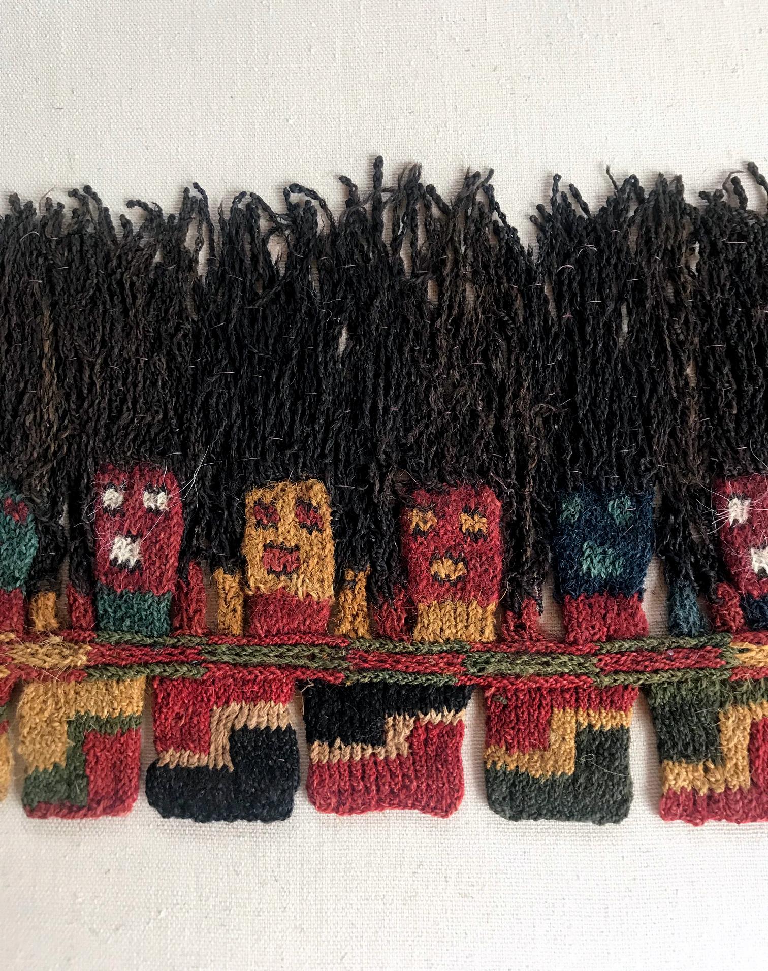Framed Pre-Columbian Proto Nazca Textile Frangment In Good Condition For Sale In Atlanta, GA