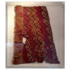 Framed Pre-Columbian Textile Fragment from Chancay Culture