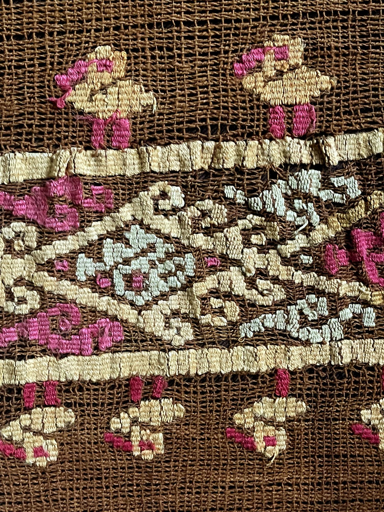 Framed Pre-Columbian Woven Textile from Chancay Culture For Sale 7