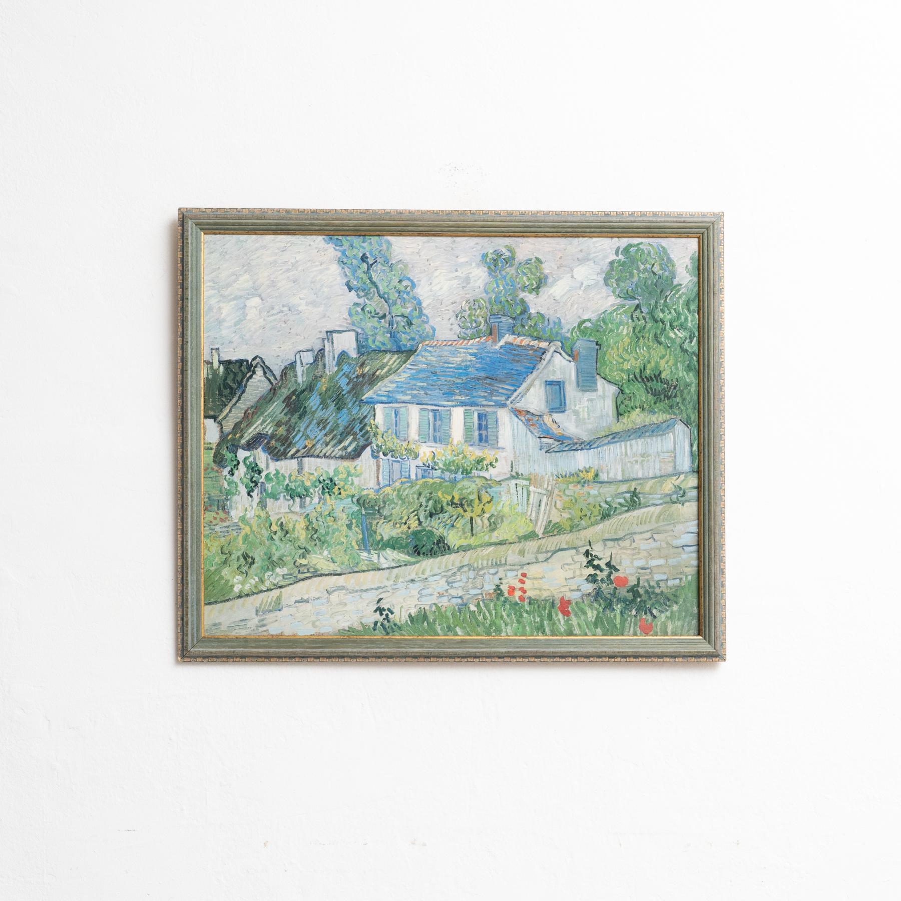 Questa splendida stampa incorniciata, realizzata sulla base di un'opera originale di Vincent van Gogh, offre un aspetto sorprendentemente realistico, grazie alla sua finitura verniciata che imita la consistenza e la profondità di un dipinto.
