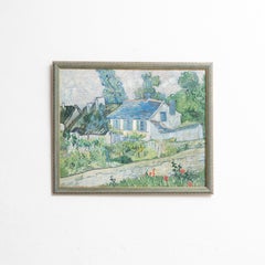 Framed Print After Van Gogh, Varnished Wood, Mid-Century Modern, 1990