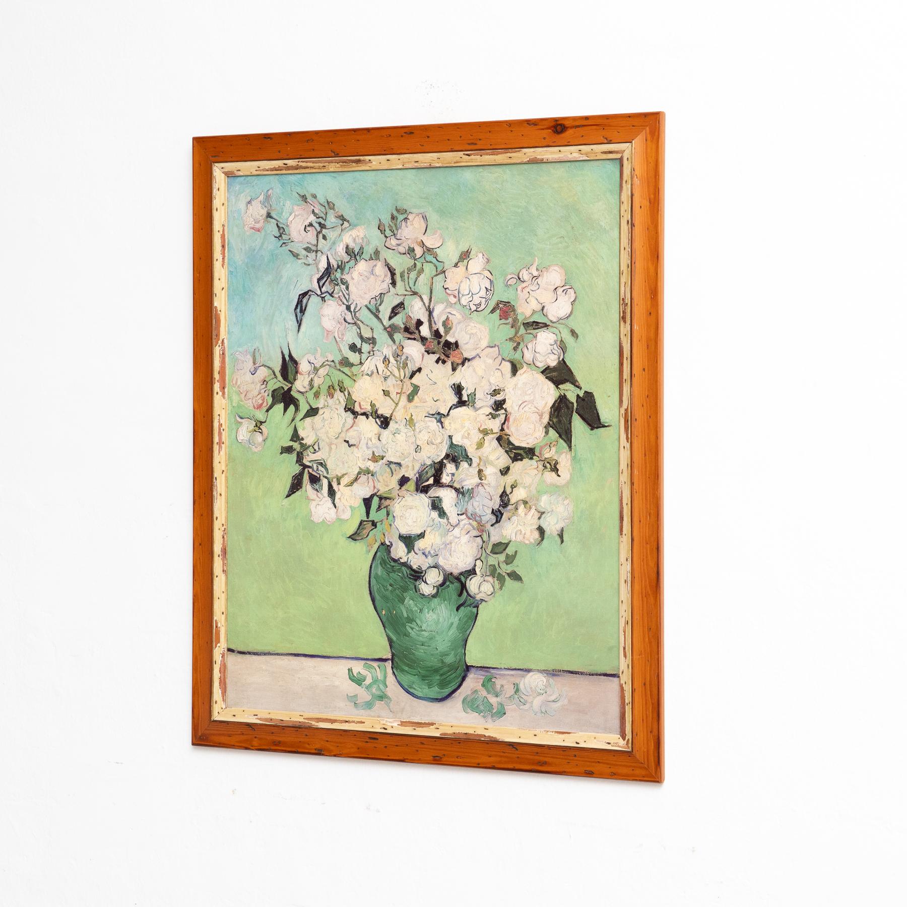 Olandese Stampa incorniciata di un'opera d'arte di Van Gogh, CIRCA 1990 in vendita