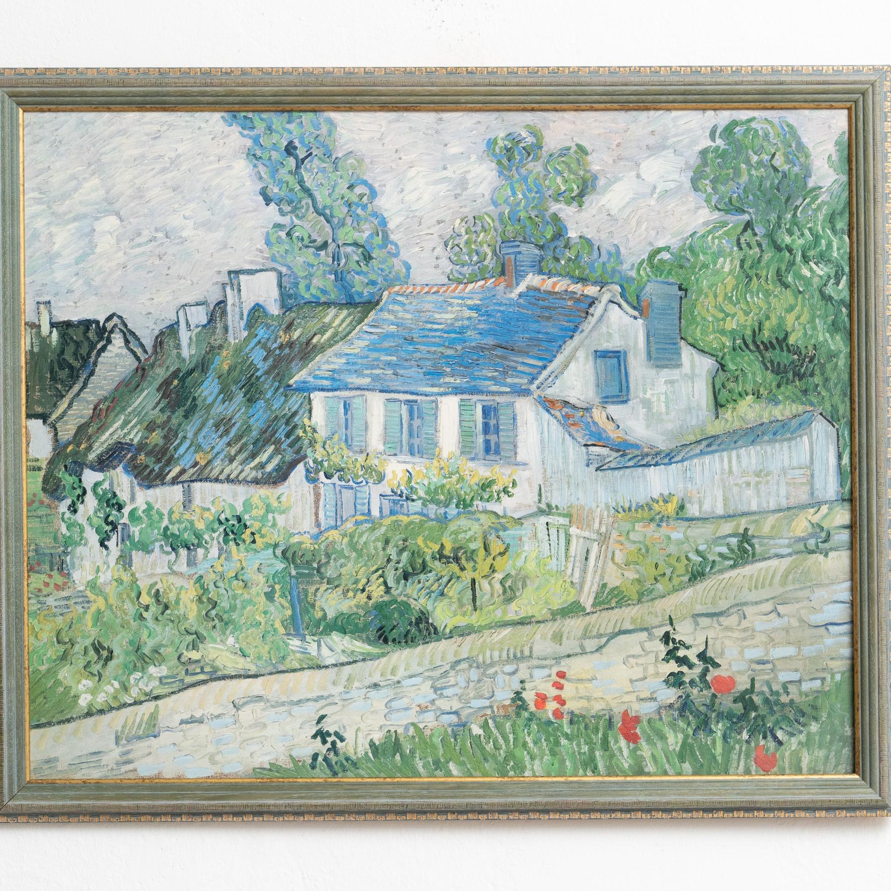 Stampa incorniciata di un'opera d'arte di Van Gogh, CIRCA 1990 In condizioni buone in vendita a Barcelona, ES