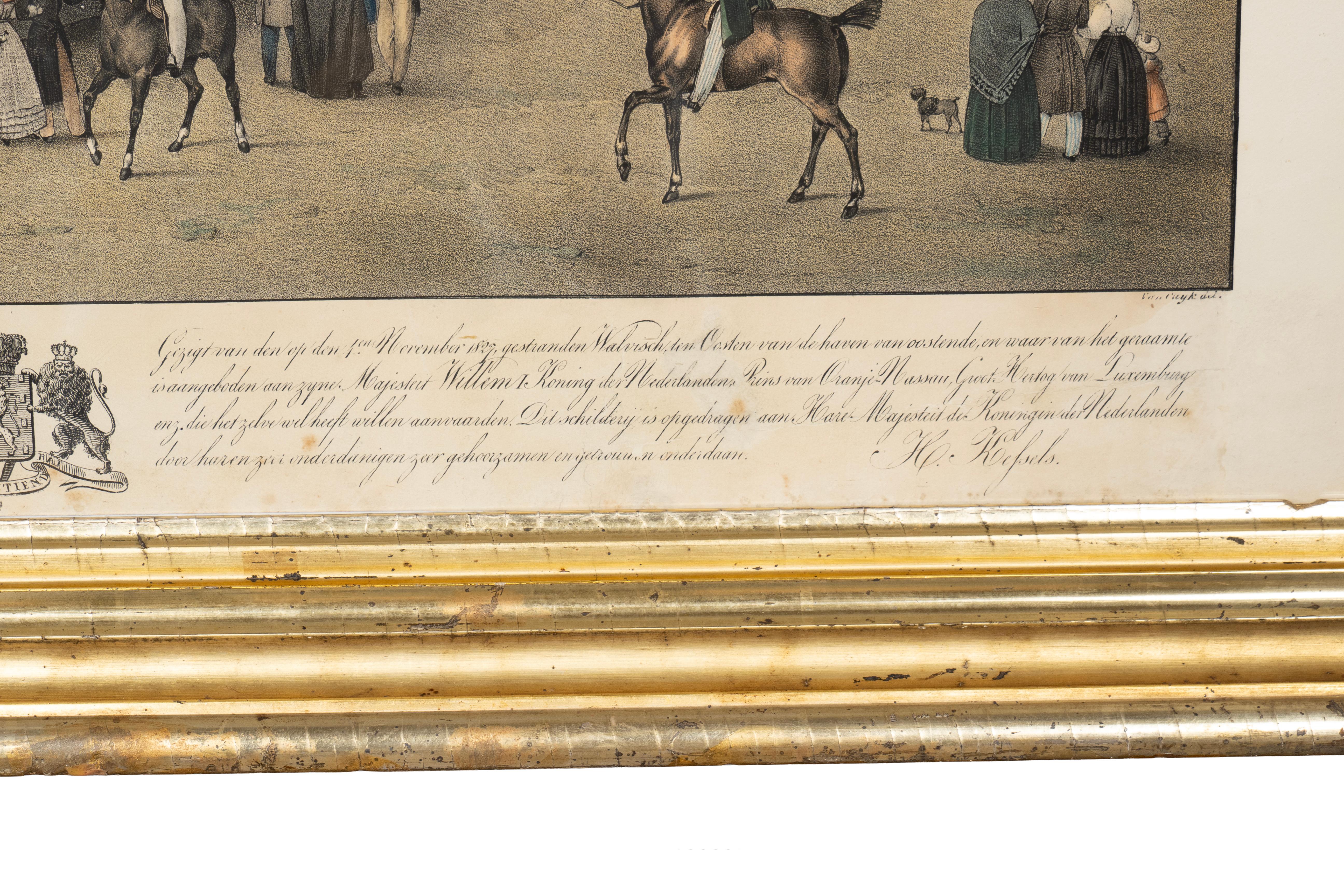 Gerahmter Druck eines Finnwals (19. Jahrhundert) im Angebot