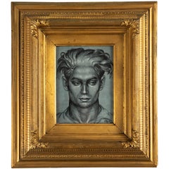 Framed Print of a Handsome Young Man by Paul Cadmus