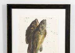 Framed Print of a Pair of Fish from the collection of Thierry Despont