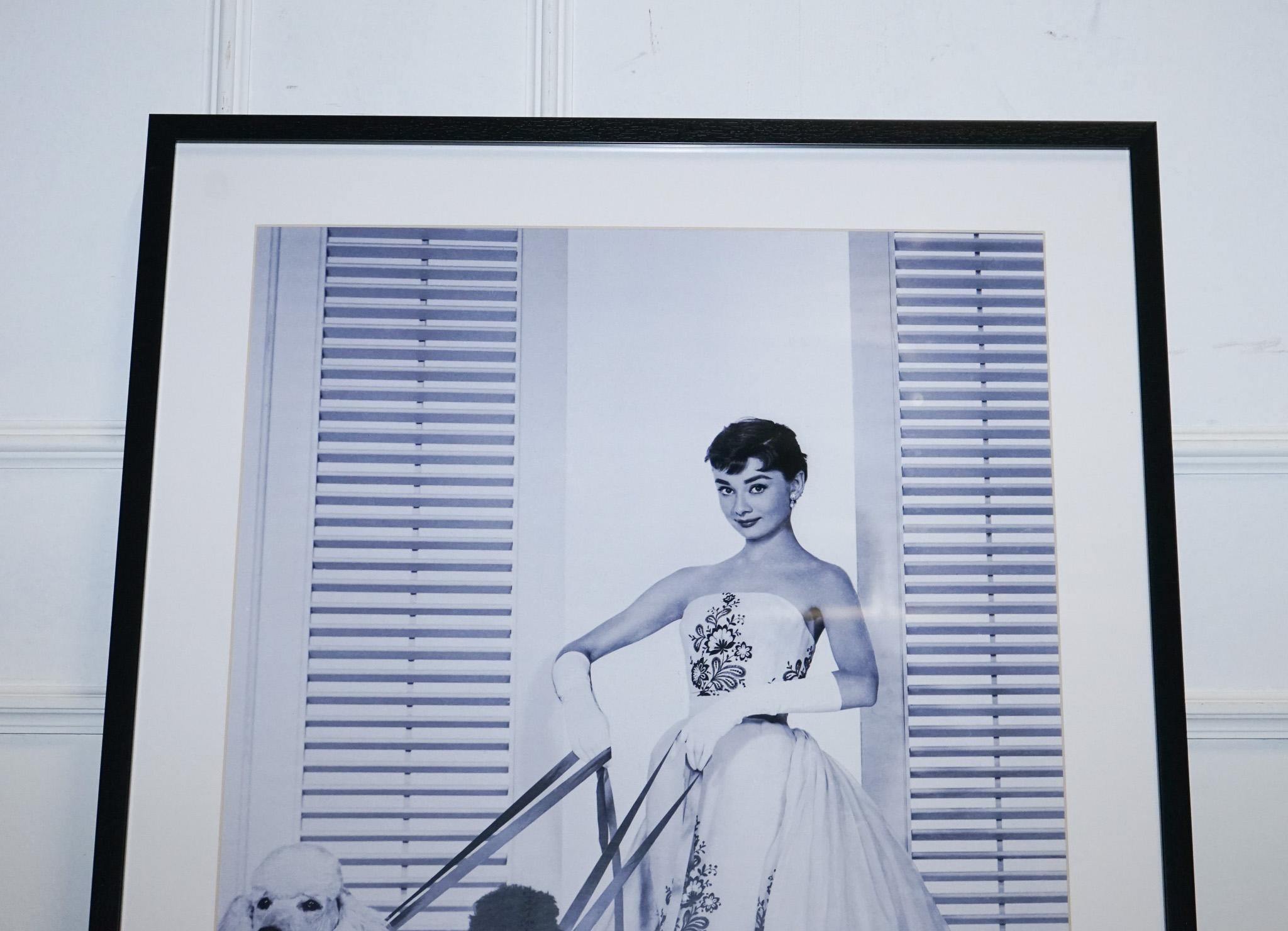 Britannique PRINT AUDREY HEPBURN DANS LA ROBE D' ORGANDY BALL en vente