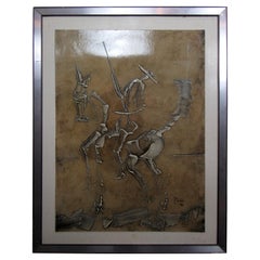 Used Framed Print of Don Quixote Artwork