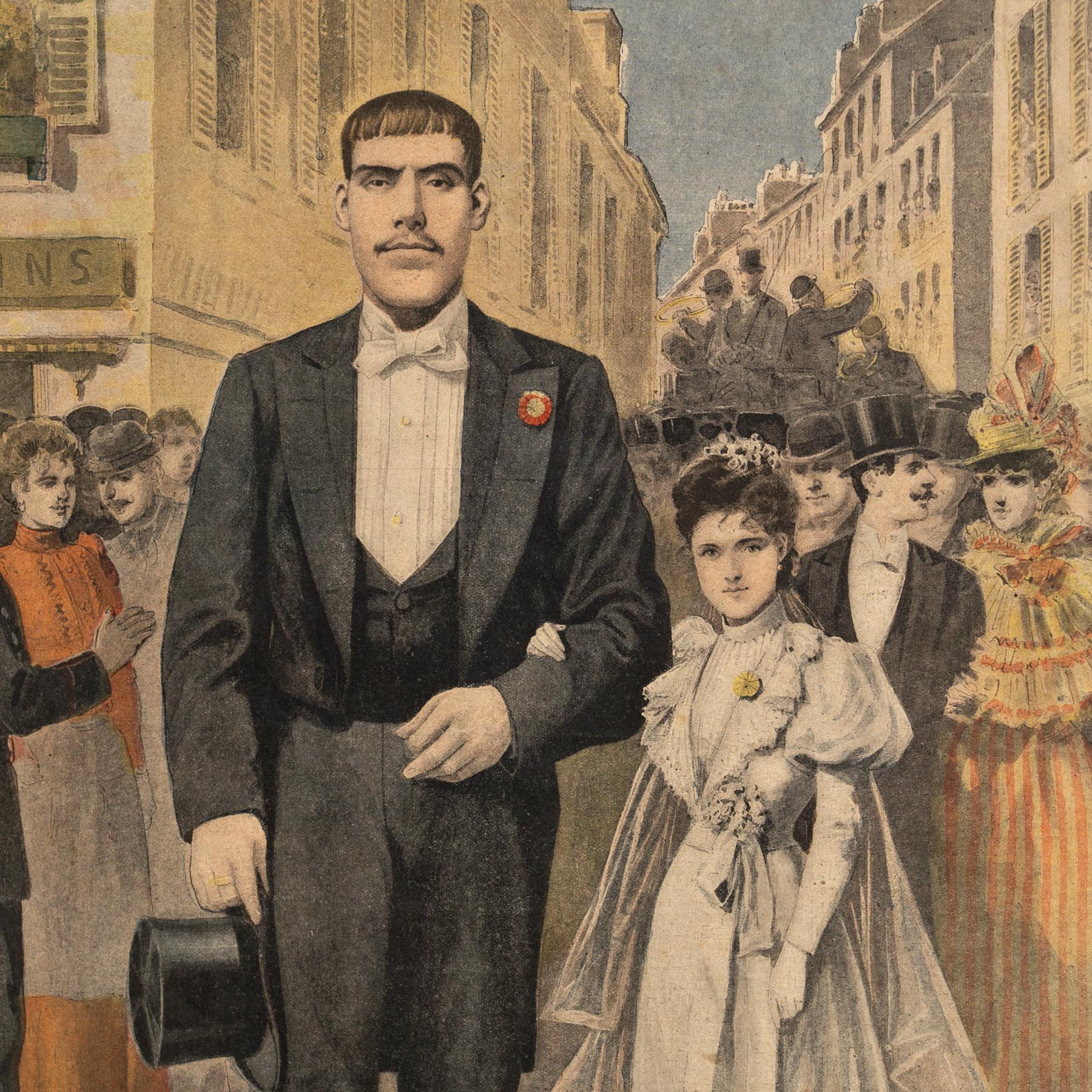 20ième siècle Impression encadrée d'un journal français du début du 20e siècle - 