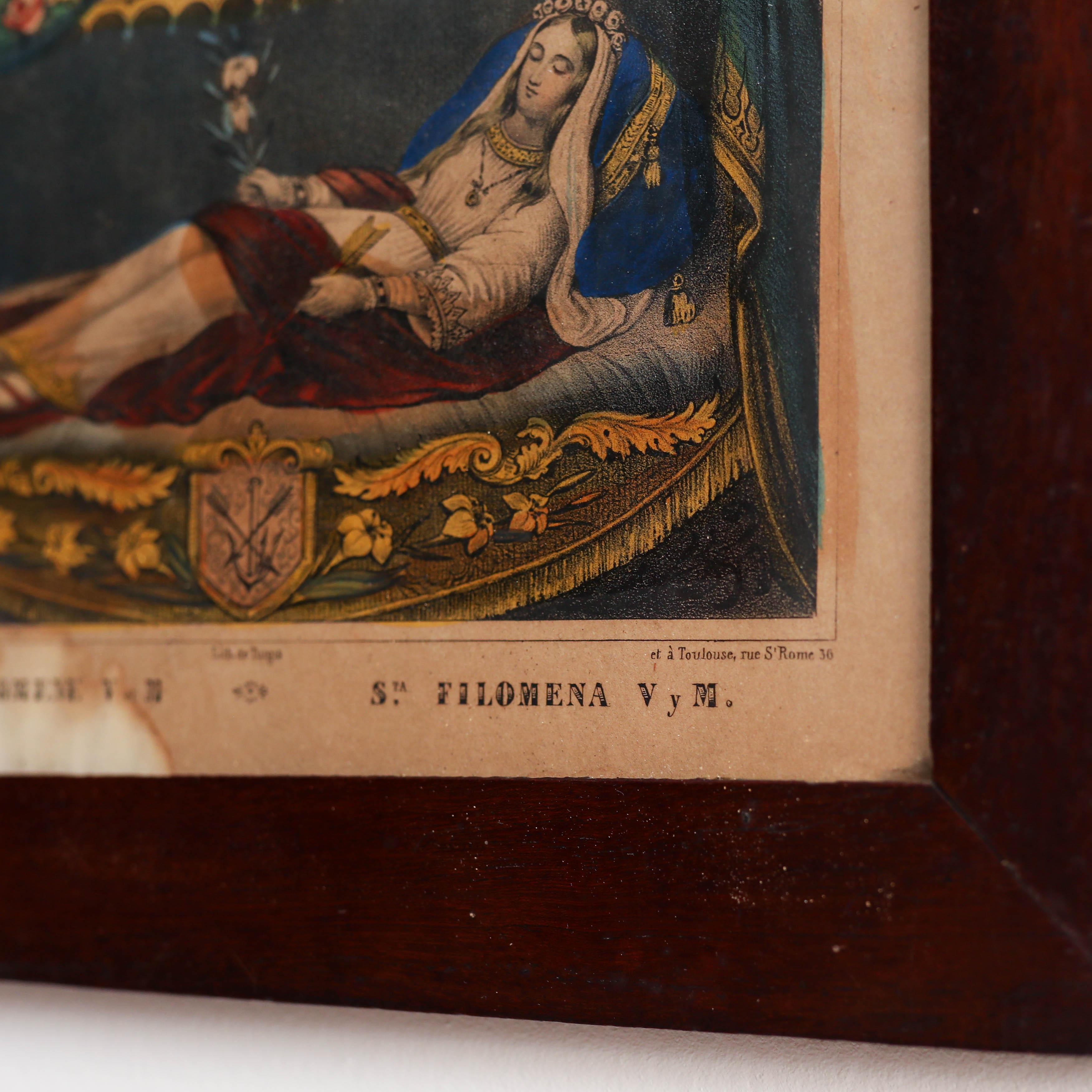 Framed Print of Filomena, Engraving on Paper, circa 1930 For Sale 3