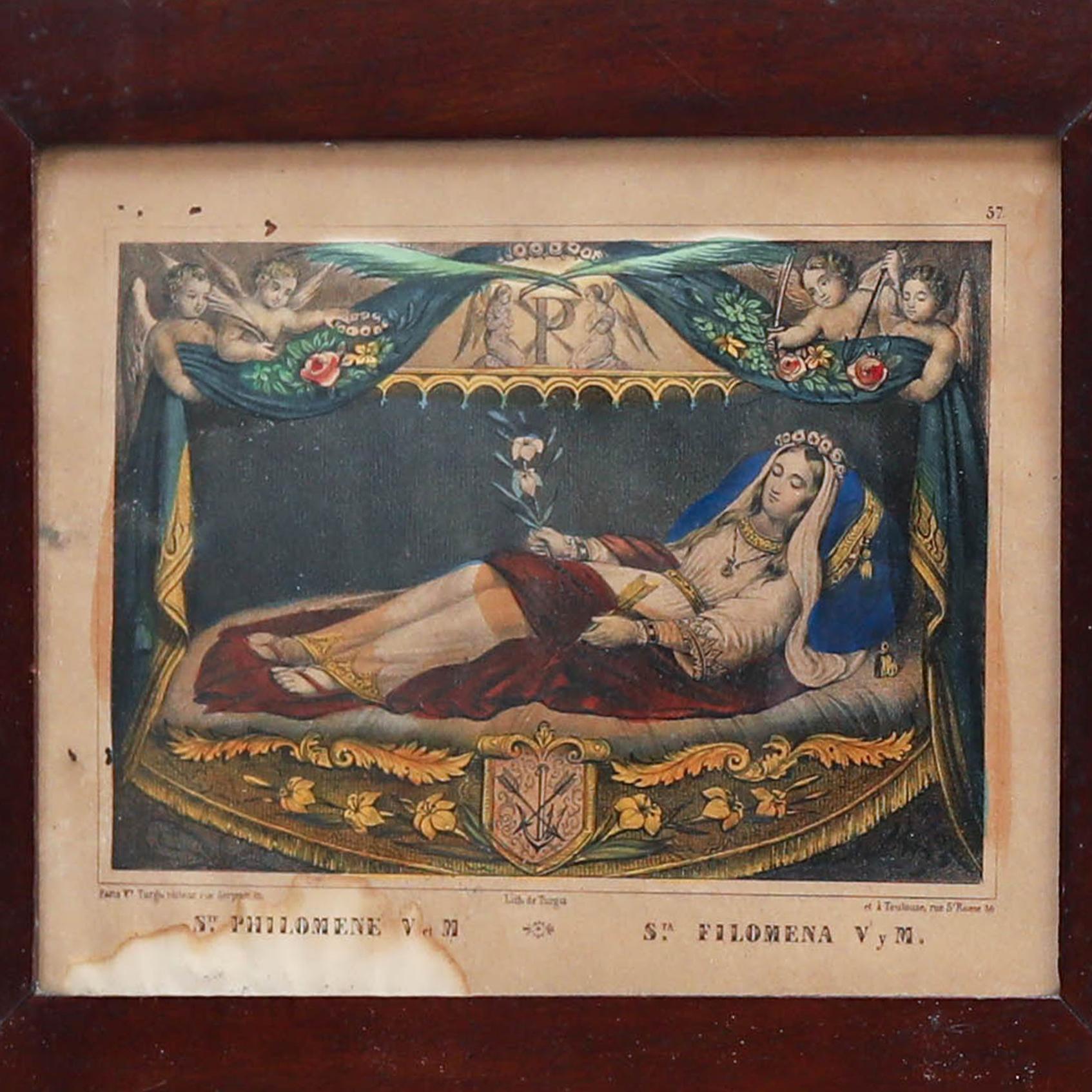 Framed Print of Filomena, engraving on paper, circa 1930

Unknown artist

In original condition, with some visible signs of previous use and age, preserving a beautiful patina.

Materials:
Paper
Wood.