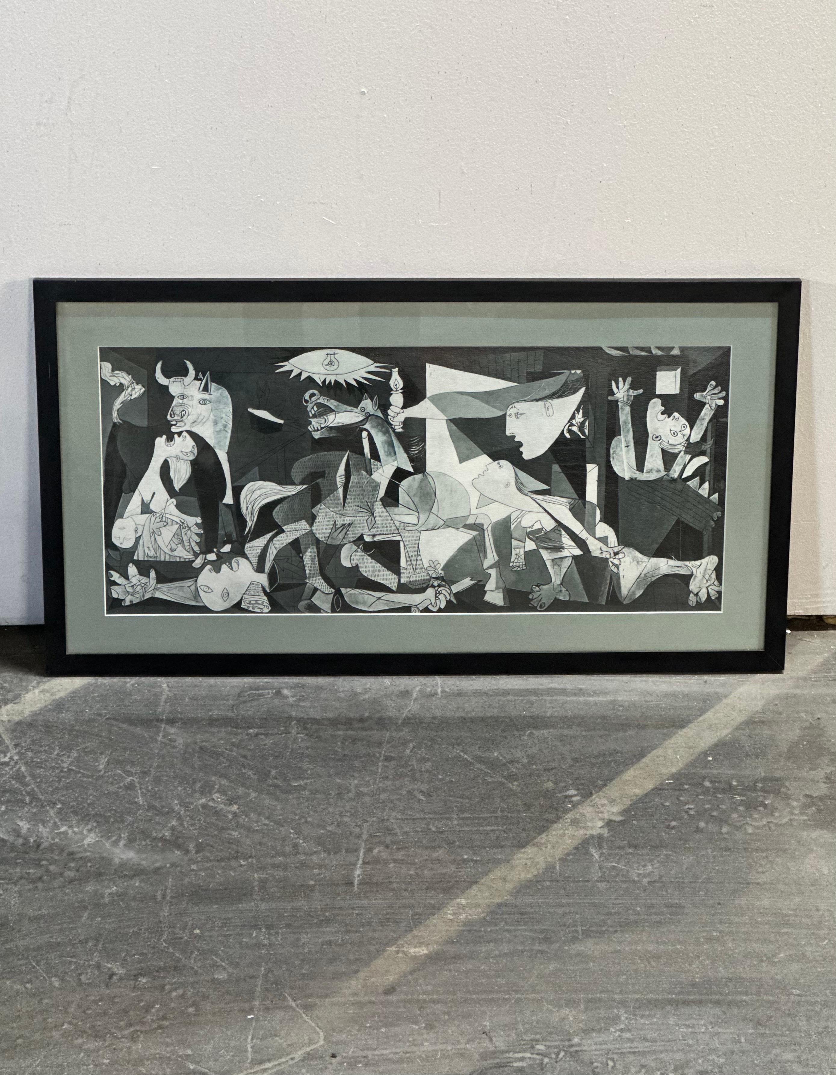 Metallo Stampa incorniciata di Guernica di Pablo Picasso in vendita