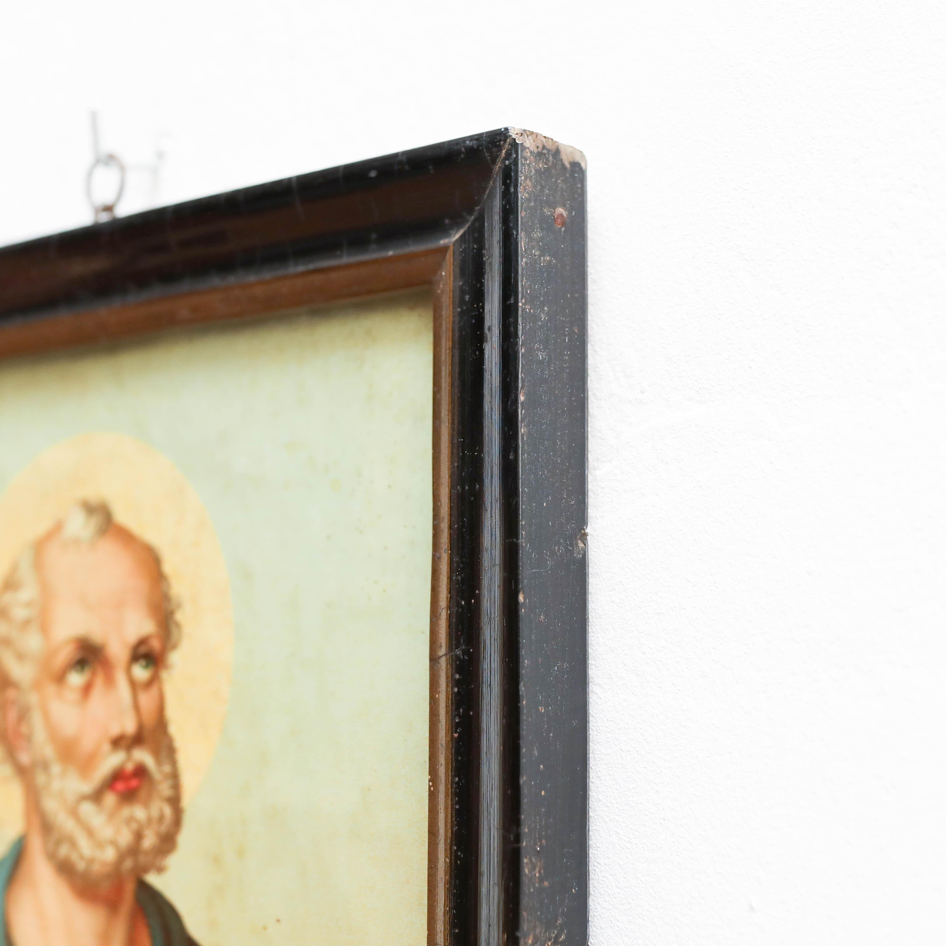Canvas Framed Print of Saint Peter by Unknown Artist, circa 1940
