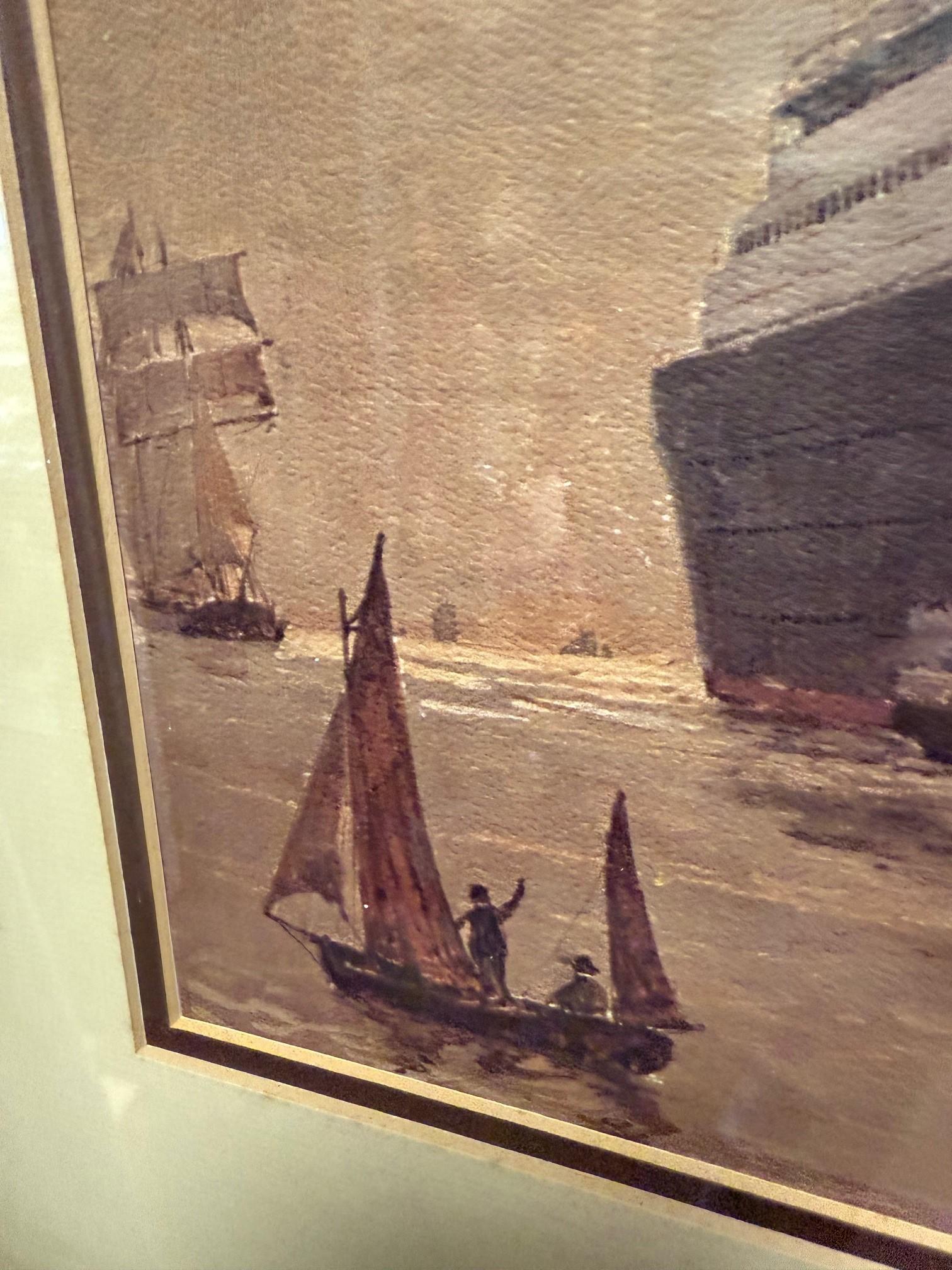 Gerahmter Druck der Titanic, die Belfast in Nordirland verlässt, von Thomas Wilkinson im Angebot 5