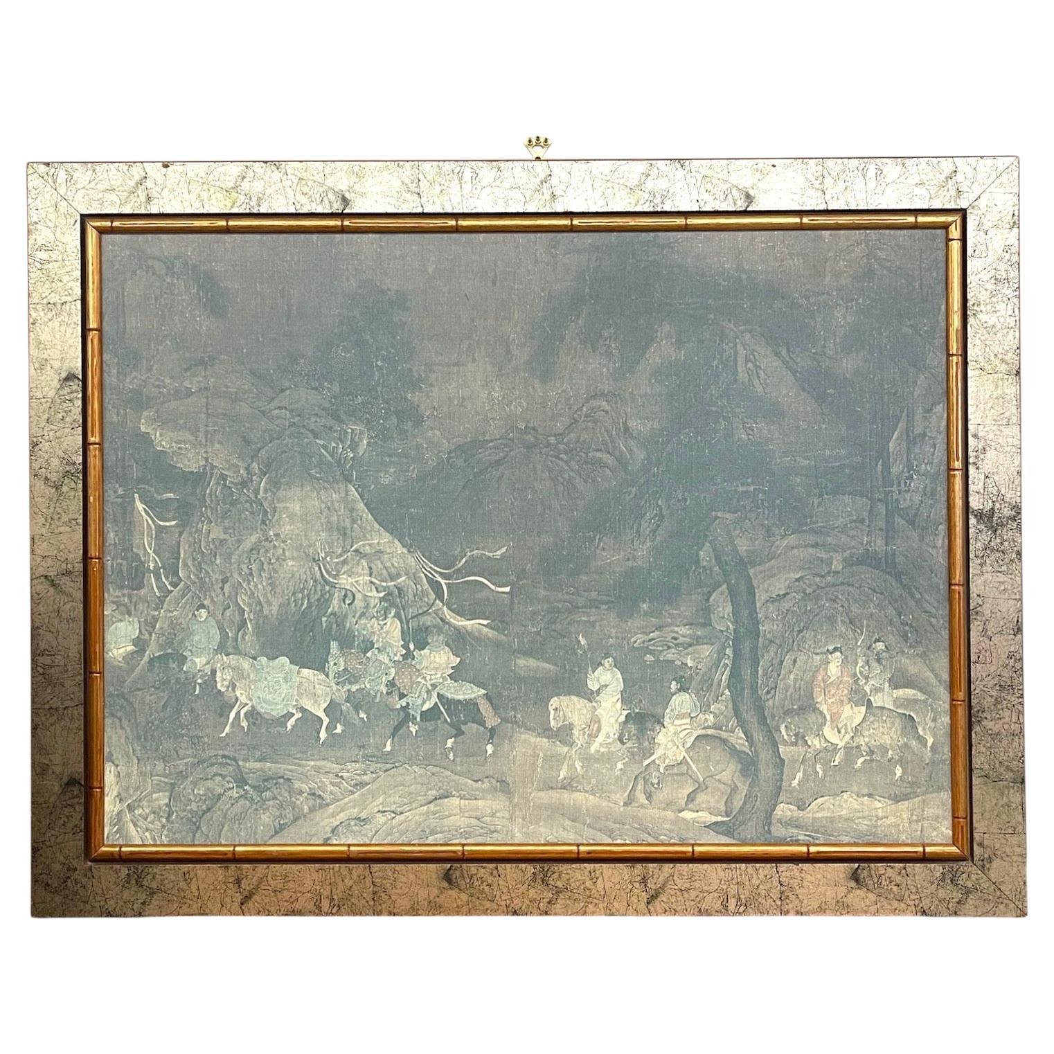 Framed Print of "The Tribute Horse" - Tang Dynasty Framed by Franklin. For Sale